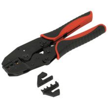 Ratchet Crimping Tool Interchangeable Jaws