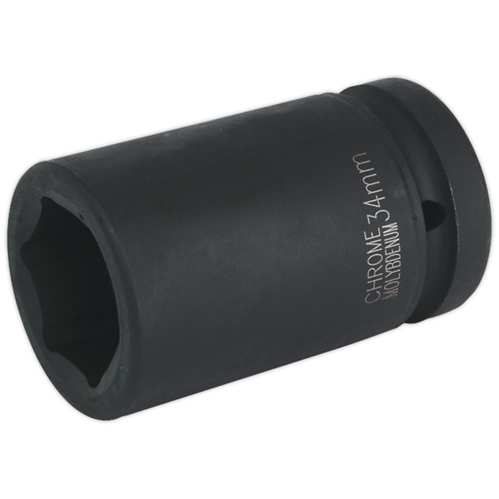 Impact Socket 34mm Deep 1"Sq Drive