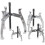 Sealey Gear Reversible Puller Set 4pc Triple Leg 1