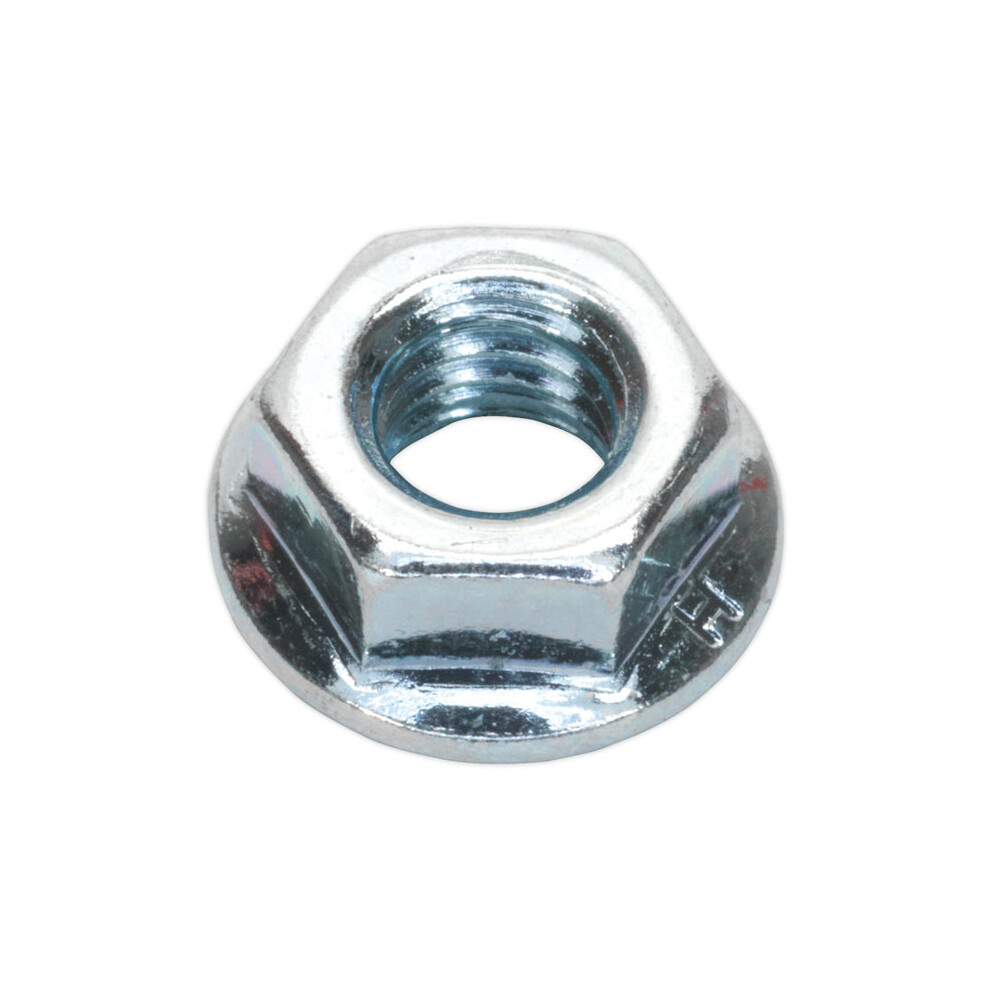 Sealey Flange Nut Serrated M8 Zinc Pack Of 100