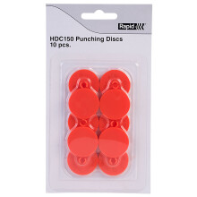 Rapid 23001000 Punching Discs for the Rapid HDC150 Hole Punch, Plastic, Orange, 10 Discs