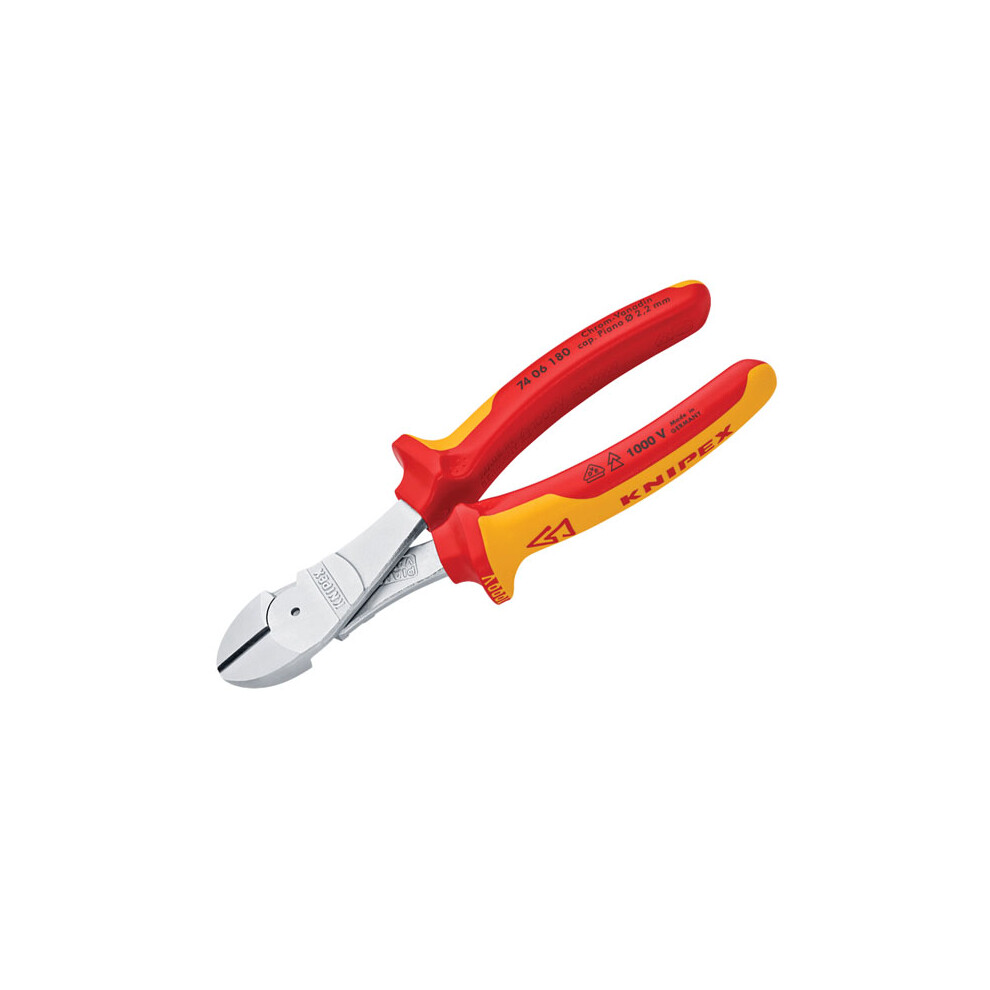 Knipex 74 06 180 Sb Vde High Leverage Diagonal Cutters 180Mm