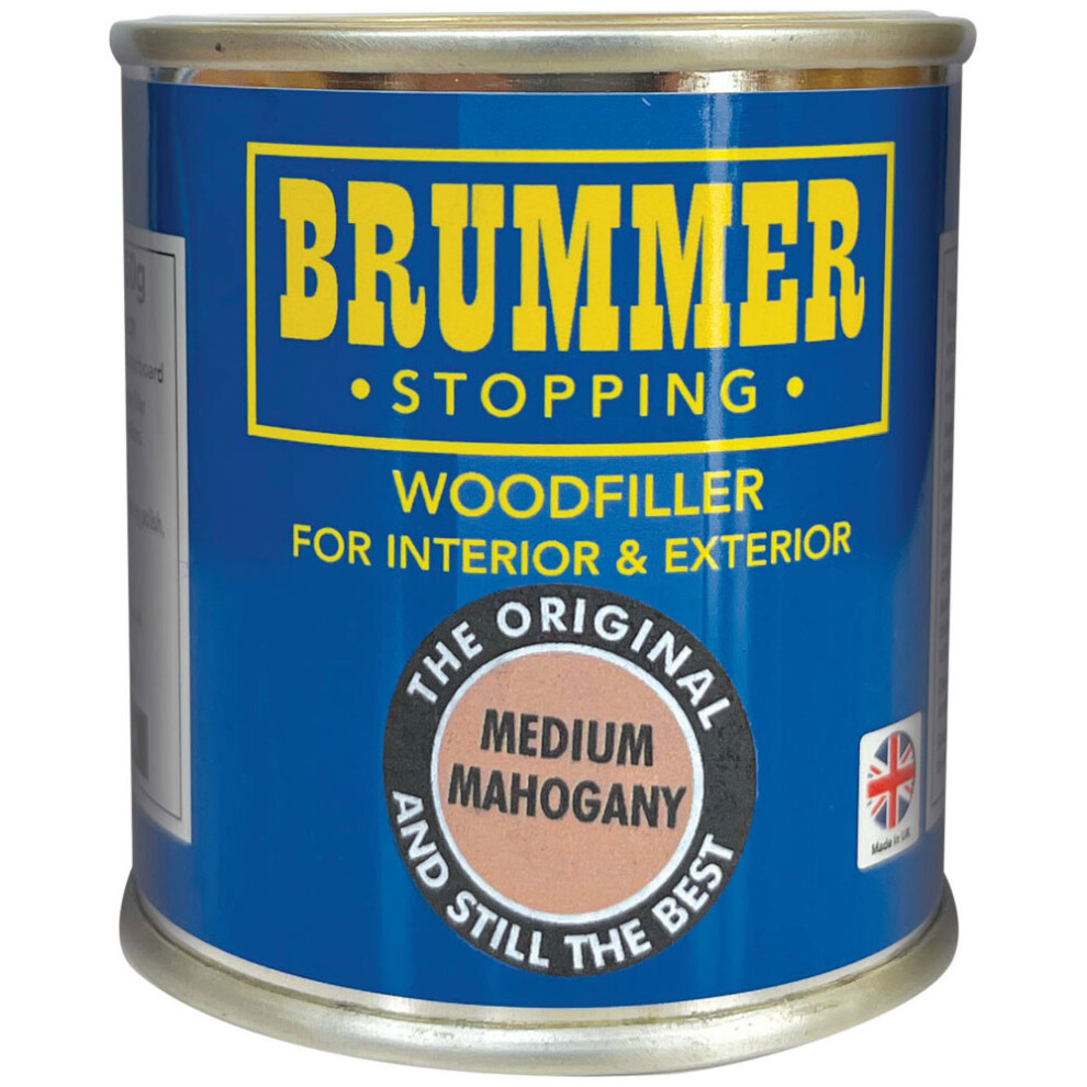 Brummer Wood Filler Medium Mahogany 250G - The Original And Still The Best 5010884000541