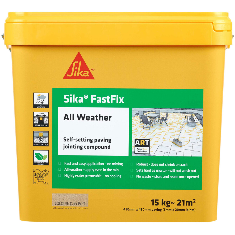 Everbuild Sika Fastfix All Weather Jointing Compound Dark Buff 15Kg