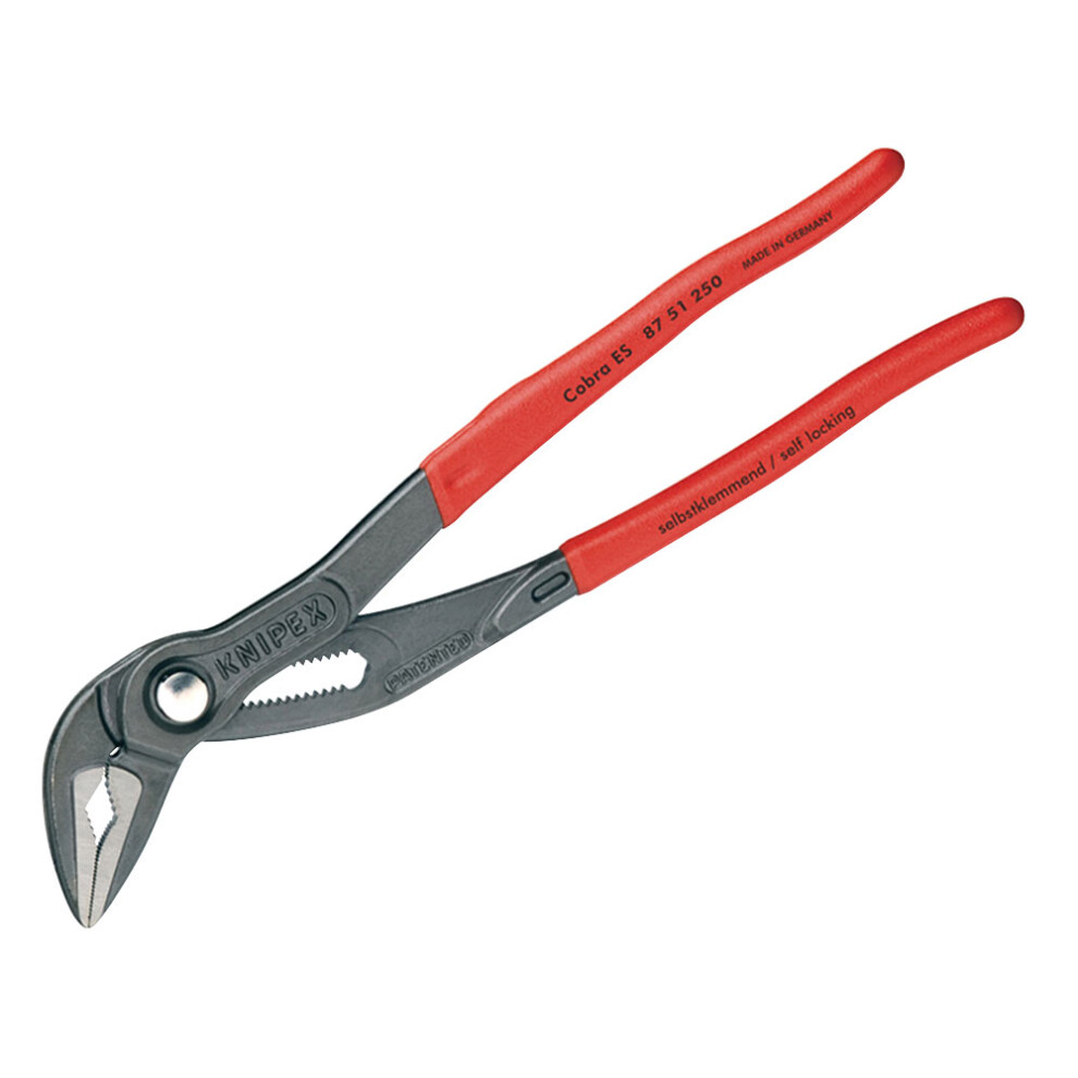 Knipex 87 51 250 SB Cobra ES Extra Slim Waterpump Pliers PVC Grip 250mm - 34mm Capacity