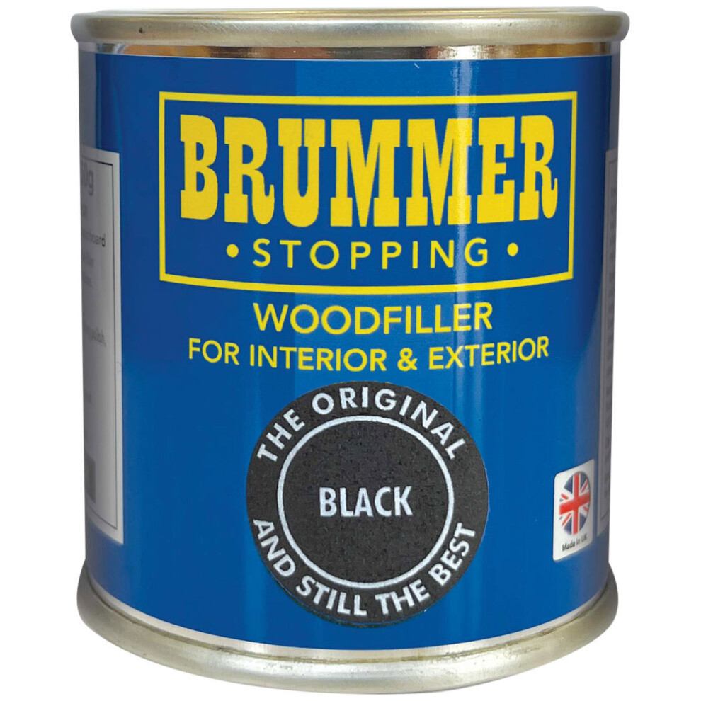 Brummer Wood Filler 250G - The Original And Still The Best Black