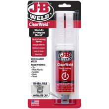 JB Weld ClearWeld 50112UK - Carded 25ml Resealable Syringe