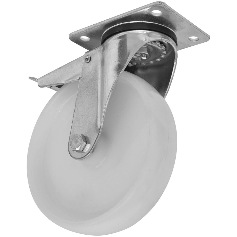 Sealey 100Mm Castor Wheel With Swivel Plate & Total Lock Scw4100splem