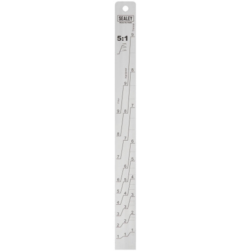 Sealey Aluminium Paint Measuring Stick 5 1/5 3 - PA08
