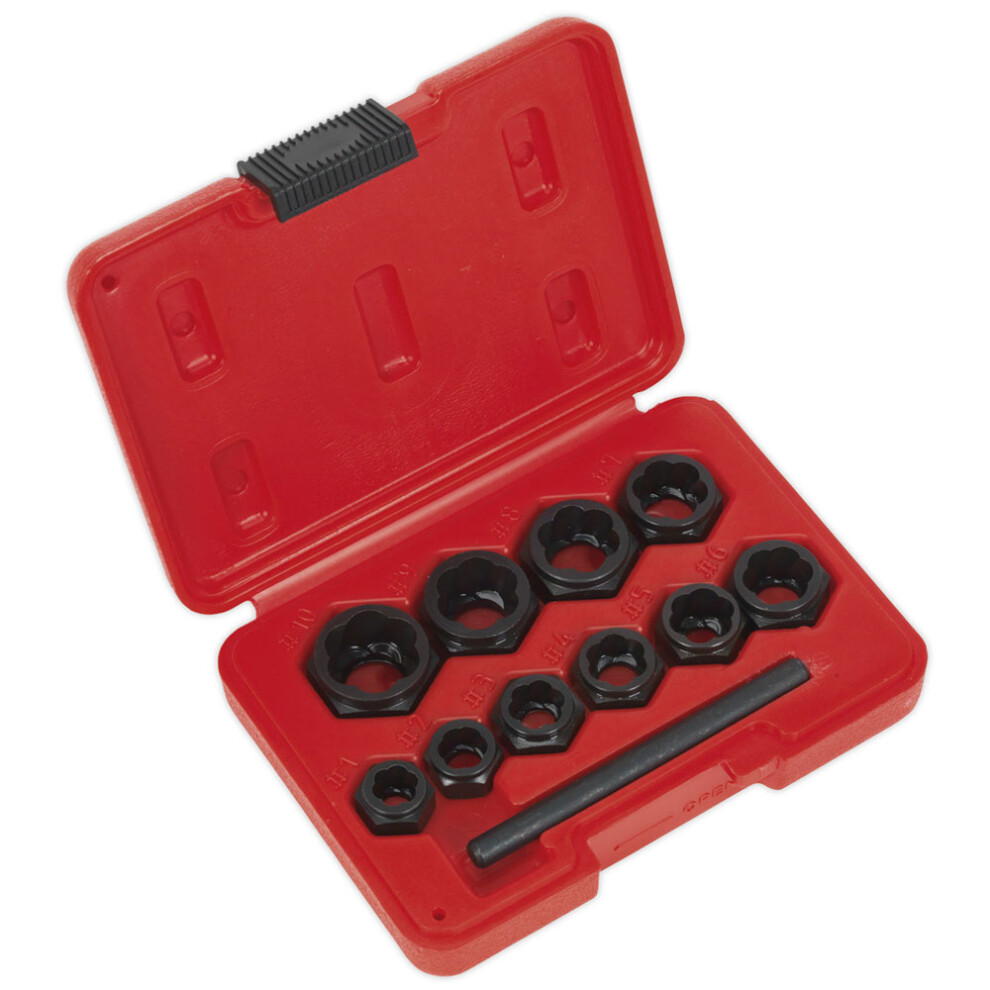 Sealey Ak8183 Bolt Extractor Set 11Pc Spanner Type