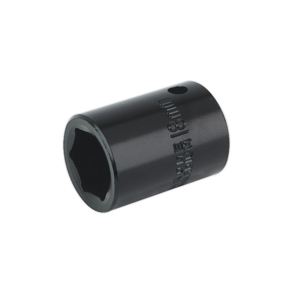 Sealey Is1218 Impact Socket 18Mm 1/2Sq Drive