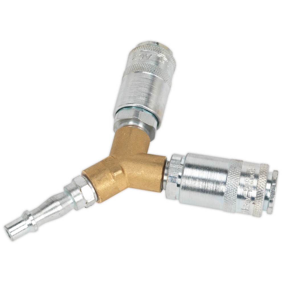 Sealey Twin Coupling Bodies Y-Adaptor
