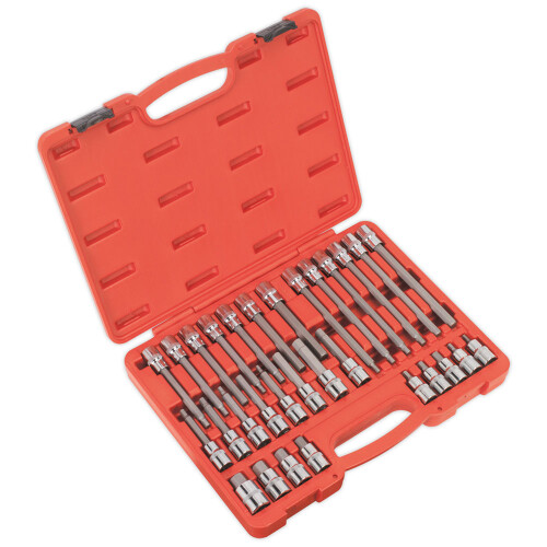 Sealey Sealey Hex Socket Bit Set 30pc 1/2"Sq Drive AK2196