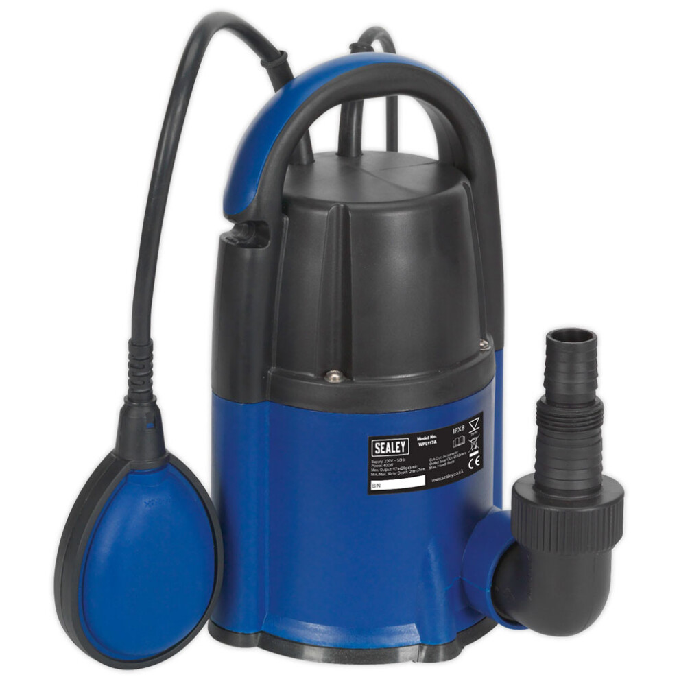 Submersible Water Pump Automatic Low Level 2mm 117L/min 230V
