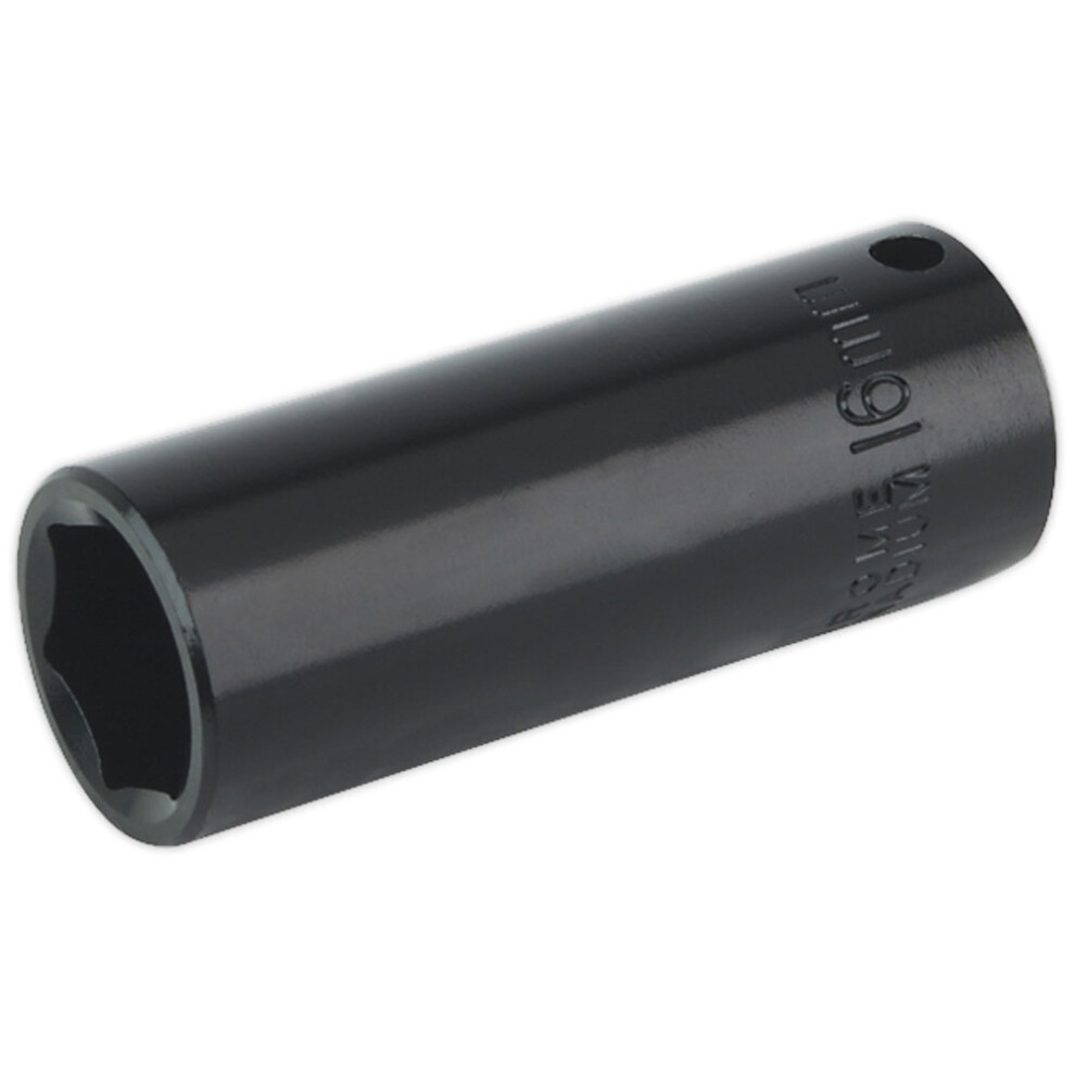 Sealey Impact Socket 16Mm Deep 3/8"Sq Drive