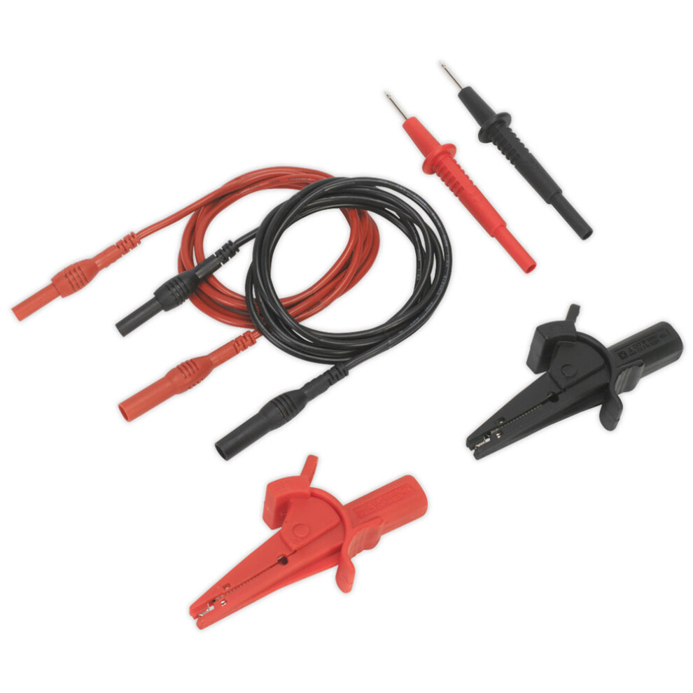 Automotive Test Lead & Crocodile Clip Set 6pc