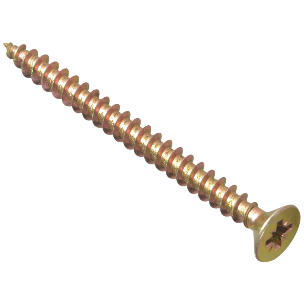 Forge MPS660Y Multi-Purpose Pozi Screw CSK ST ZYP 6.0 x 60mm Box of 100