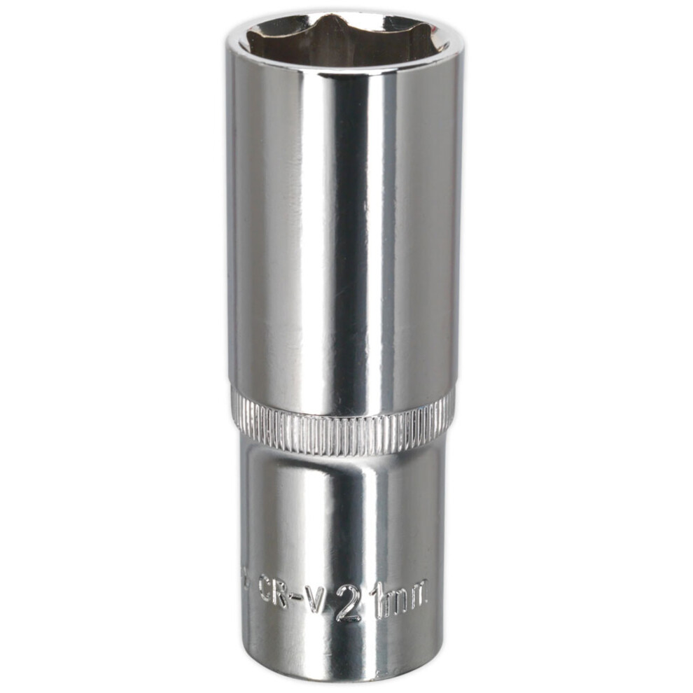WallDrive® Socket 21mm Deep 1/2"Sq Drive Fully Polished