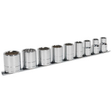 Socket Set 9pc 1/2"Sq Drive Whitworth
