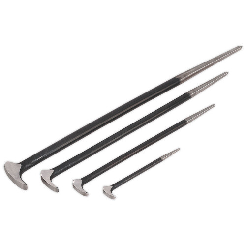 Sealey Heel Bar Set 4pc 150, 300, 410, 510mm