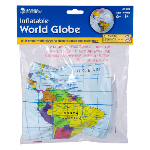 Learning Resources LEARNING RESOURCES LER2432 12 INFLATABLE GLOBE 2