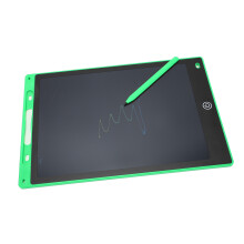 Tablette d'écriture LCD verte de 12 pouces pour enfants – Tableau effaçable pour griffonnage et dessin