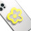 Expandable Kickstand Grip, Unique Transparent Daisy Flower Pattern, Multi-Functional Smartphone Accessory for Secure Handling (Yellow) 1