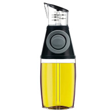 Leicht zu reinigende Ölspenderflasche für die Küche, Olivenölsprüher mit Dosierpumpe und nachfüllbarem Glasbehälter mit Messskala.