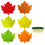 Folding Trash Bin, Indoor Trash Cans With Multipurpose ABS Material For Longevity, Space-Saving Compact Design With Maple Leaf Decoration, Suitable 1