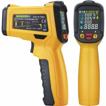 Habitat Temperature Control System, Digital IR Surface Thermometer with Temperature Difference Alarm for Accurate Monitoring, Compact Design for
