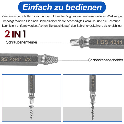 Δώρο για άνδρες, Αφαίρεση απογυμνωμένων βιδών με σκληρυμένο τιτάνιο χάλυβα,