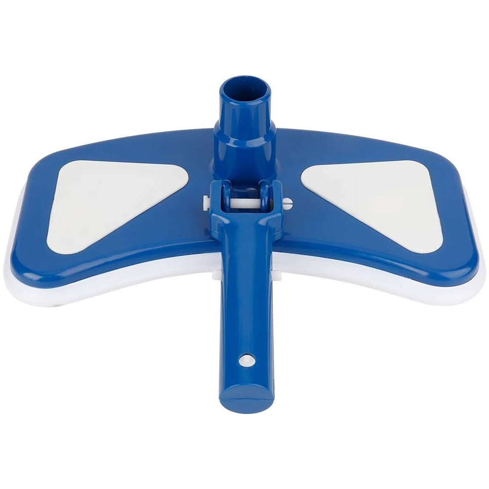 Curved Blue White Vacuum Head, Pool Vacuum Cleaner For Above Ground Pools With Edge Cleaning Brushes, Long-Lasting Design For Swimming Pool 9405630227079