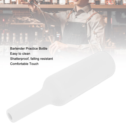 Fallresistenter silikon 500ml Barkeeper-Trainingsflasche Weiß Bruchfest 1