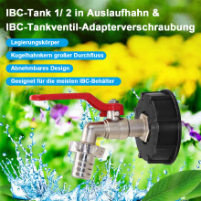 Adapter do zbiornika IBC Tank Tote do pojemnika na wodę, wysokiej jakości plastikowy odpływ zbiornika IBC Tote z grubym gwintem S60x6, odpowiedni
