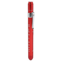 Bright Yellow LED Medical Penlight with Clip and Measuring Ruler
