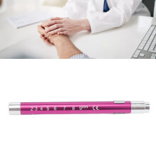 Portable Purple Concave Head LED Penlight 50mm Measurement Scale