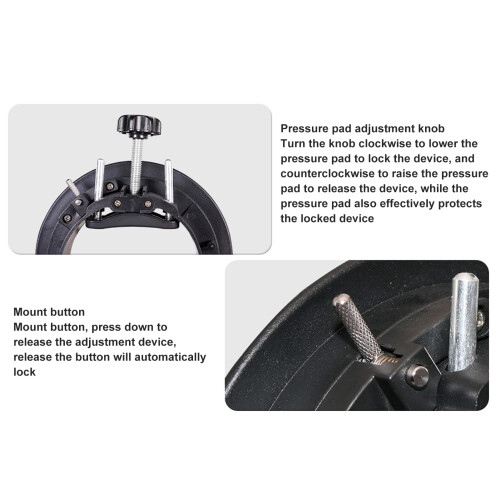 Flexible S Type Bracket for Bowens Mount, Aluminum Alloy, 5cm 2