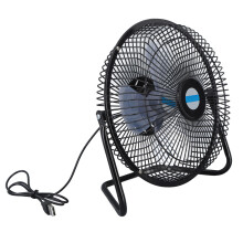 10W Solar Panel USB Portable Fan 8-inch Outdoor Camping & Pets