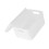 Frosted Clear Plastic Desktop Cosmetic Organizer mit Deckel, Größe L 11
