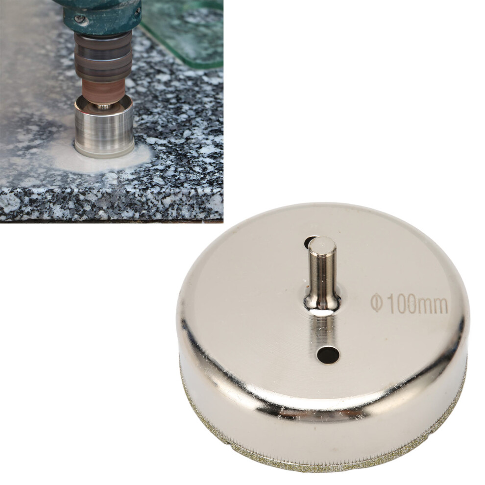 Glass & Jade Stone 100Mm Diamond Hole Saw Drill Bit Â Electroplating Cutter 9361369667336