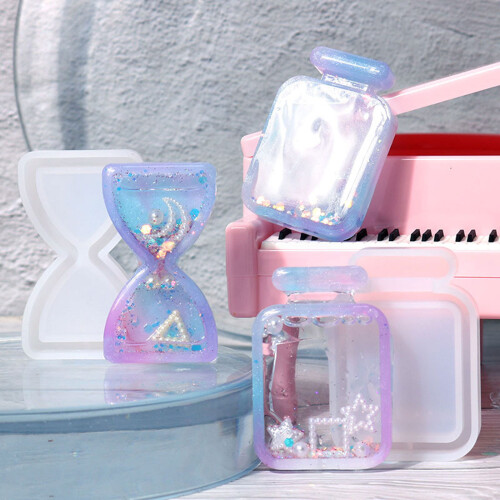 Resin Shaker Mold,Sand Clock/Drift Bottle Silicone-hourglass 2