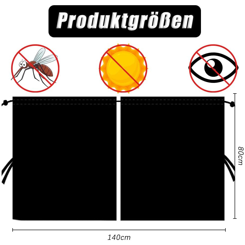 Privacy Curtain For Car: Blocks 99% Uv Sunlight, High Quality Material, Portable, Suede Fabric Adjustable Length, Easy Install Space Divider For 9169997123862