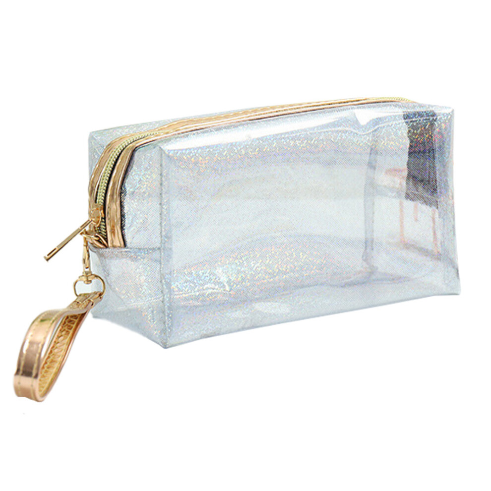 Effortless Elegance, Stylish Color Options for Women, Capacity Clear Travel Pouch with Top Opening Clear Window, Versatile Usage Cosmetic Bag for Ever