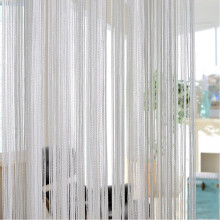Elegant dekorativ tofsskärm, pärlgardiner med glittereffekt, dörrsnöregardin för din snygga rumsavdelare (silver, 200 cm x 100 cm)