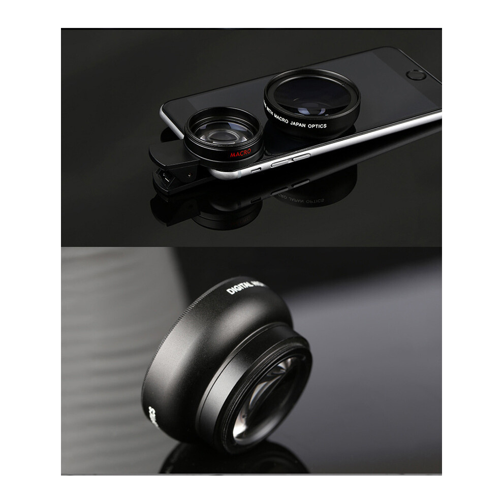 Professional Wide Angle Lens For Smartphones, Universal 0.45X Super Wide Angle 15X Macro Lens Clip-On Replacement For Iphone Samsung Pixels 9169997123954