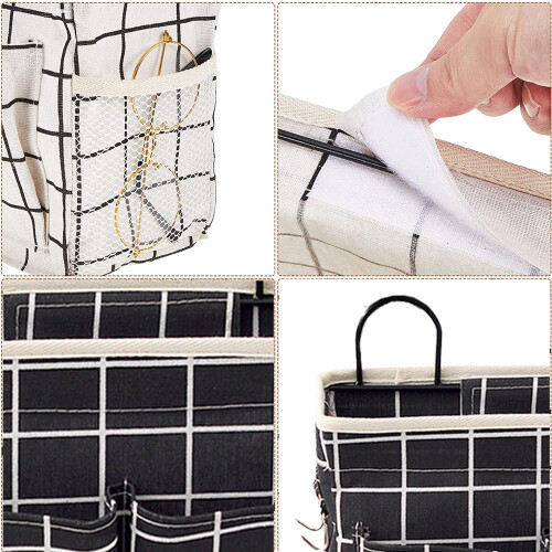 Bedside Storage Organizer, Easy Installation with Velcro Straps for Hotel Restaurant 2