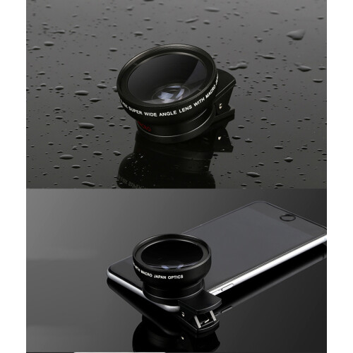 Δημιουργικός φακός Fisheye για το smartphone σας, κατασκευή αλουμινίου που εξασφαλίζει 2