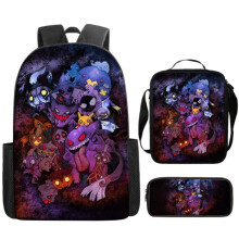 Sac à dos de voyage, sac à dos à motifs de dessins animés avec sac à lunch isotherme et bretelles réglables, parfait pour les étudiants et les