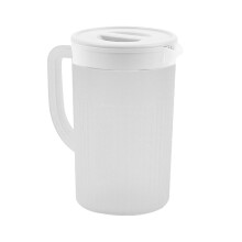 Grande brocca bianca in plastica di PP con coperchio, per acqua fredda