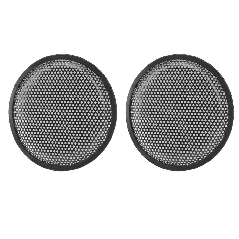 Robust 8 Inch Metal Speaker Grill Cover For Car Rv Rv Iron Mesh 2 Pcs Black 5081369672119